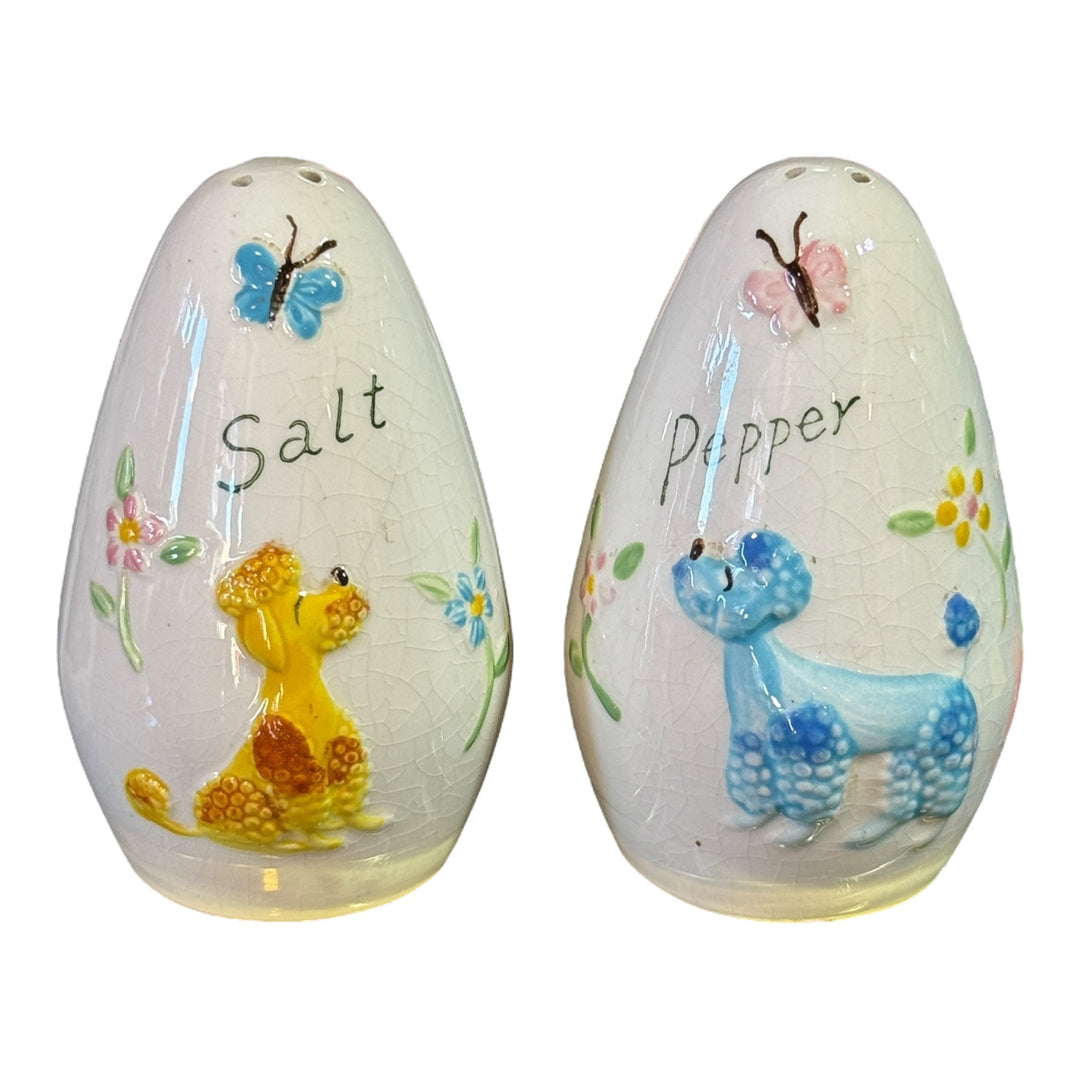 Kitsch Poodle Salt &amp; Pepper Shakers
