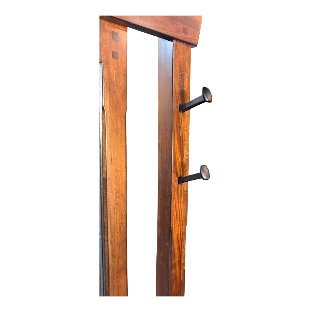 Pemberly Row 78" 4 Hook Farmhouse Wood Hat Hall Tree  PICKUP ONLY