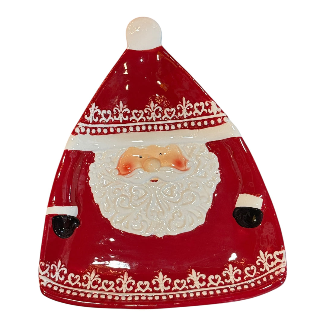Ceramic Santa Tray