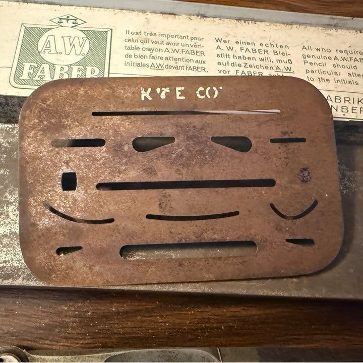 Antique Trammels for Beam Compass Boxed French Architectural Drawing Tools