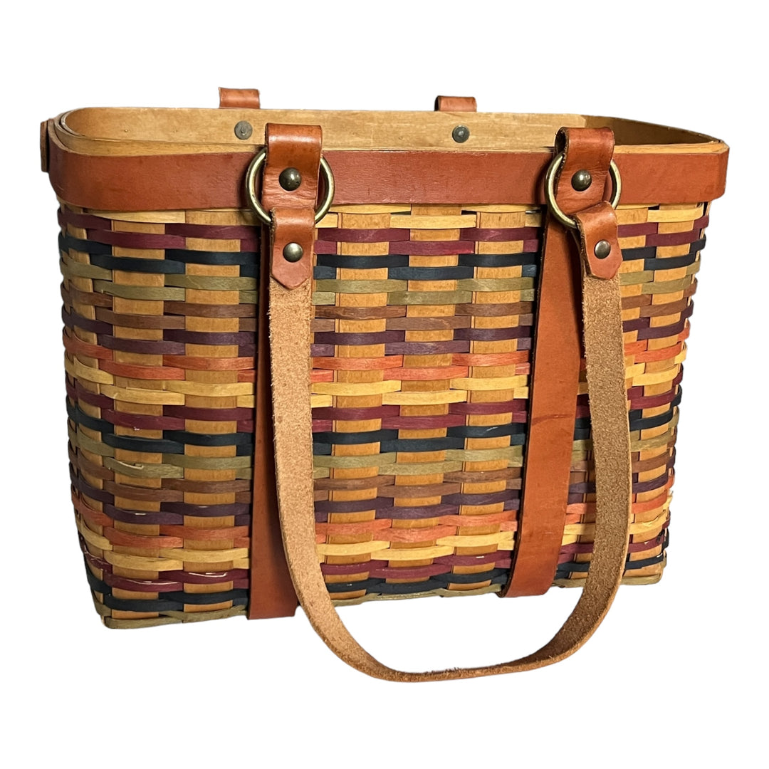 Longaberger Signature Weave Village Basket Tote