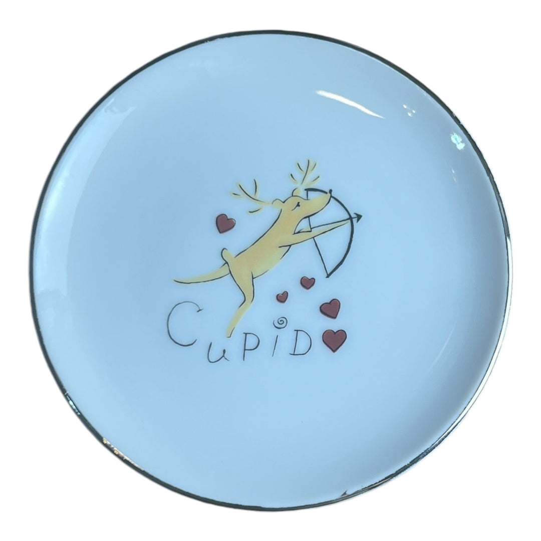 Pottery Barn Reindeer Coaster - Cupid