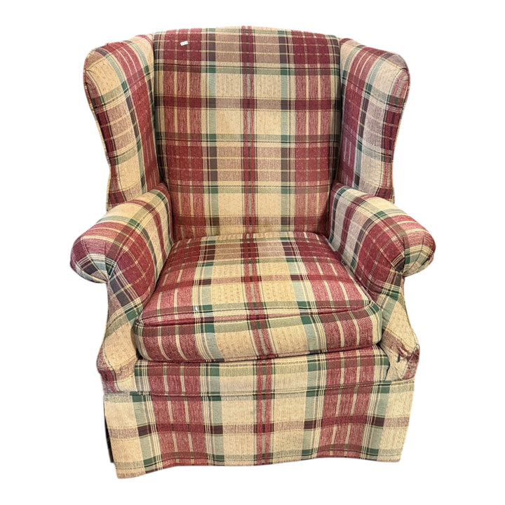 Broyhill Plaid Chair - PICKUP ONLY