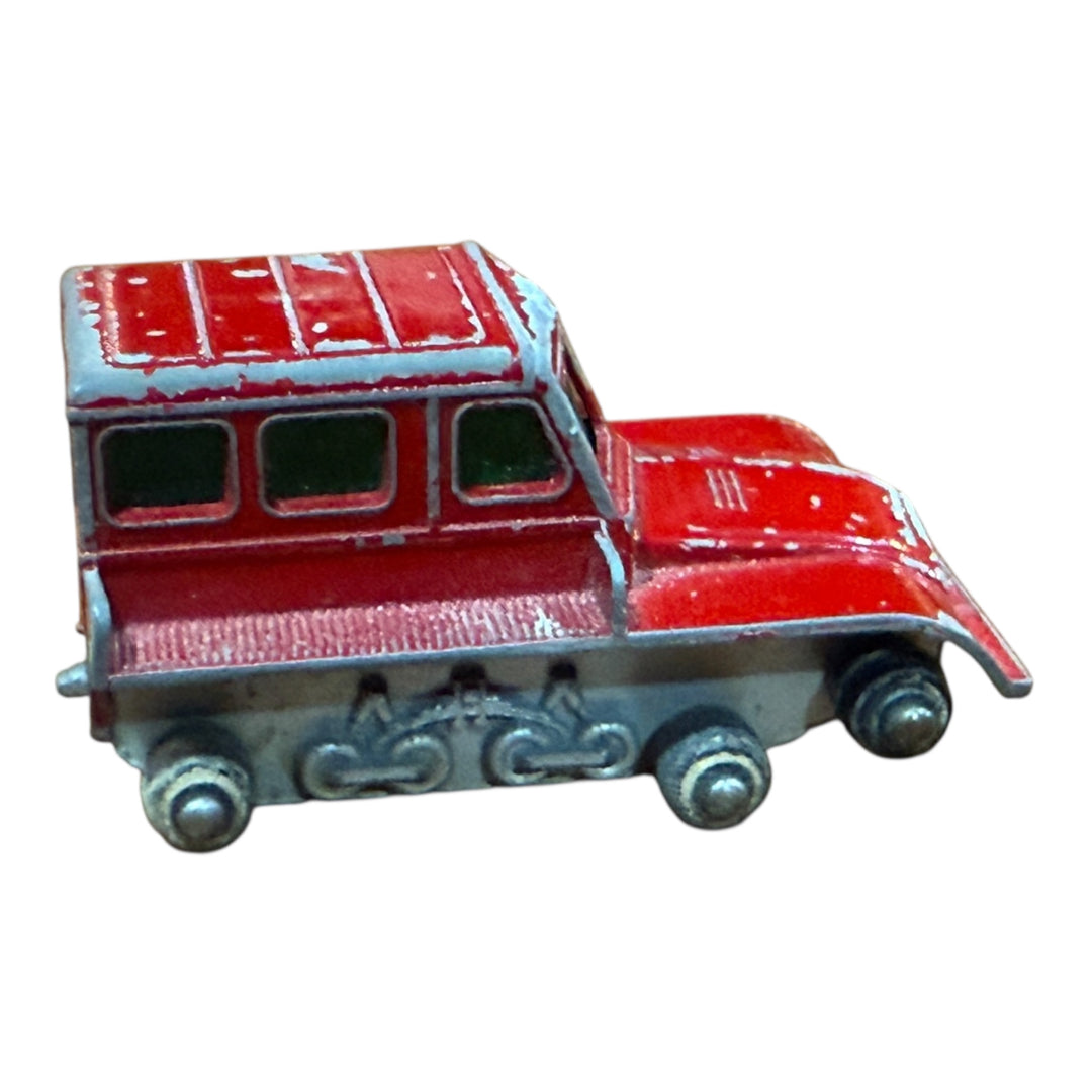 Lesney Matchbox Snow-Trac No. 35 Red Sno Cat England Toy NO TRACKS