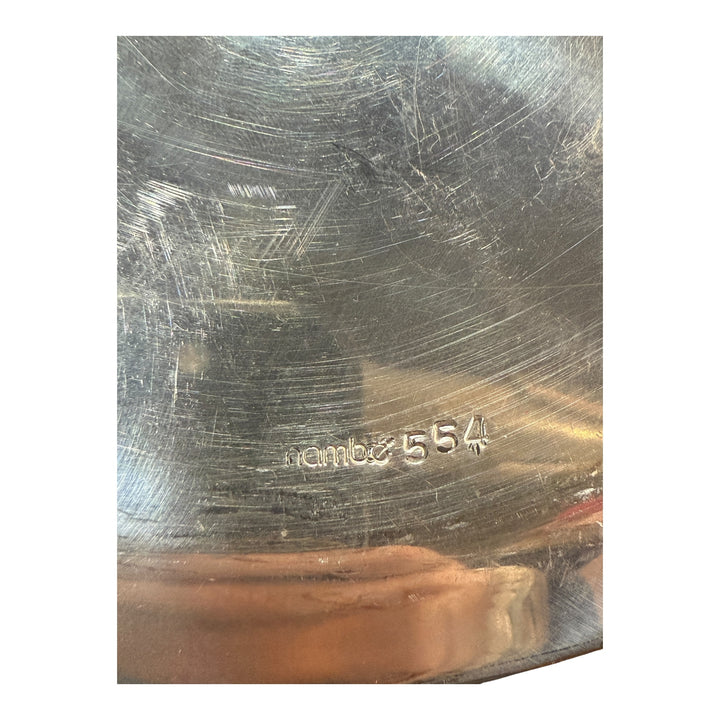 Vintage Nambe 554 Metal Alloy Solid Platter 12" Stamped Numbered