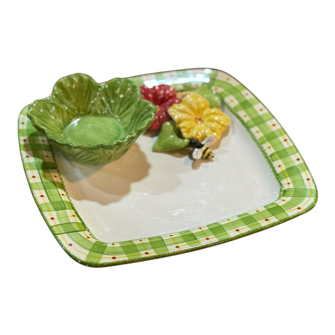 Cali Pottery - Serving Dish with Cabbage Bowl