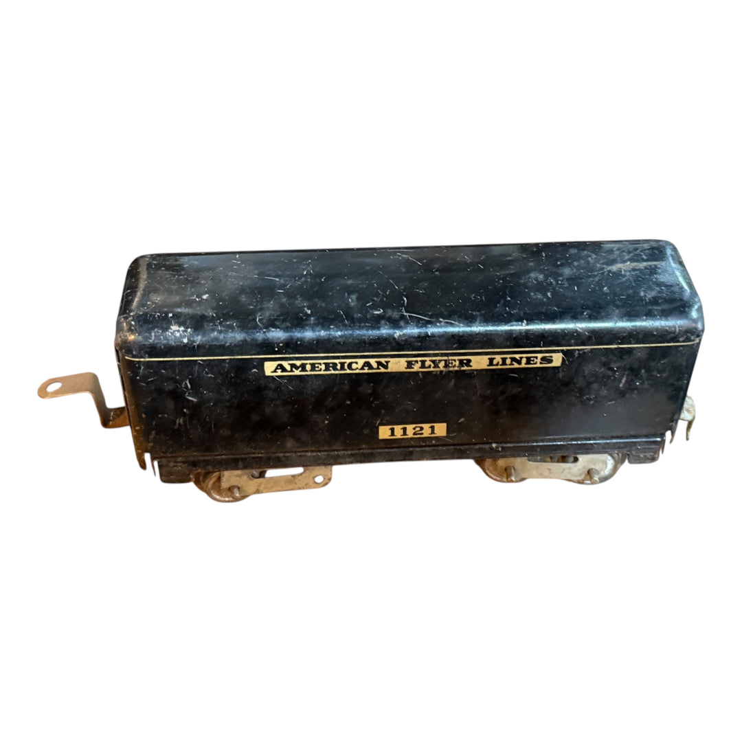 Trains - American Flyer 1121 Tender Tin Litho 4 Wheel Prewar O Gauge