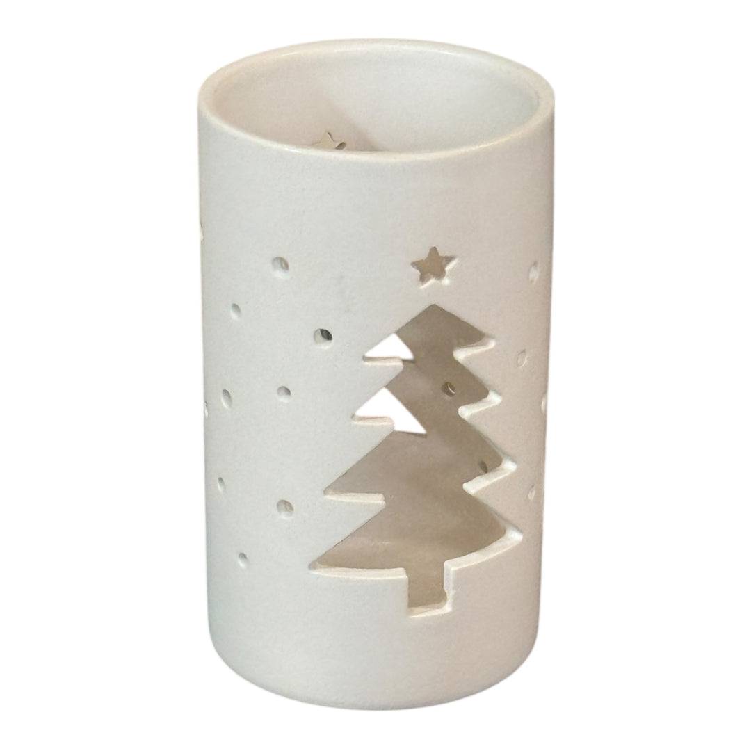 Ceramic Candleholder Tree Cut-out