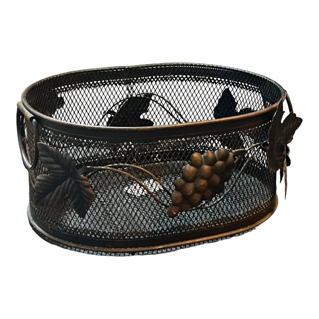 Metal Leaf Basket