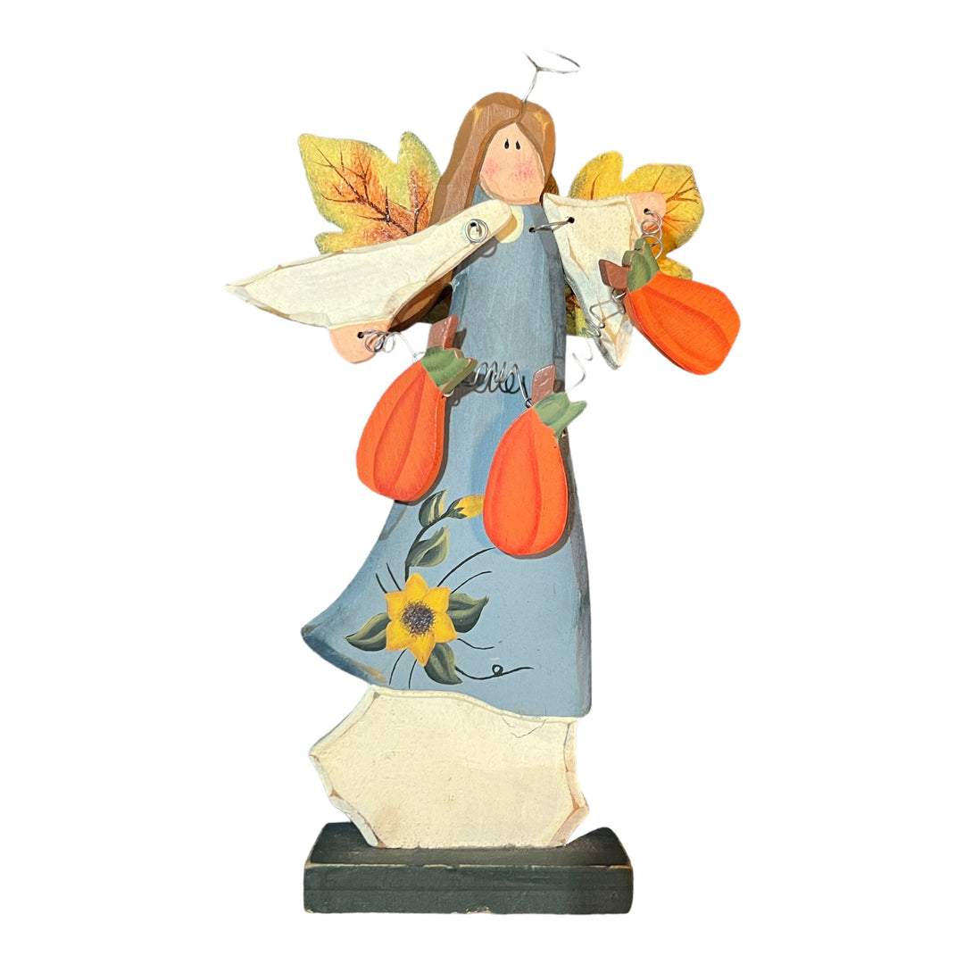 Wooden Fall Angel Statue