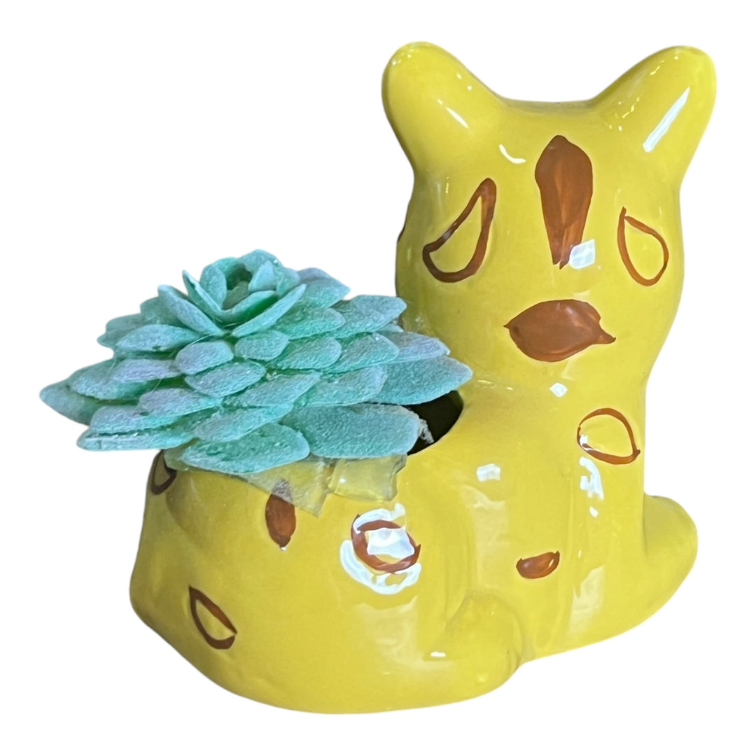 Faux Cat Planter