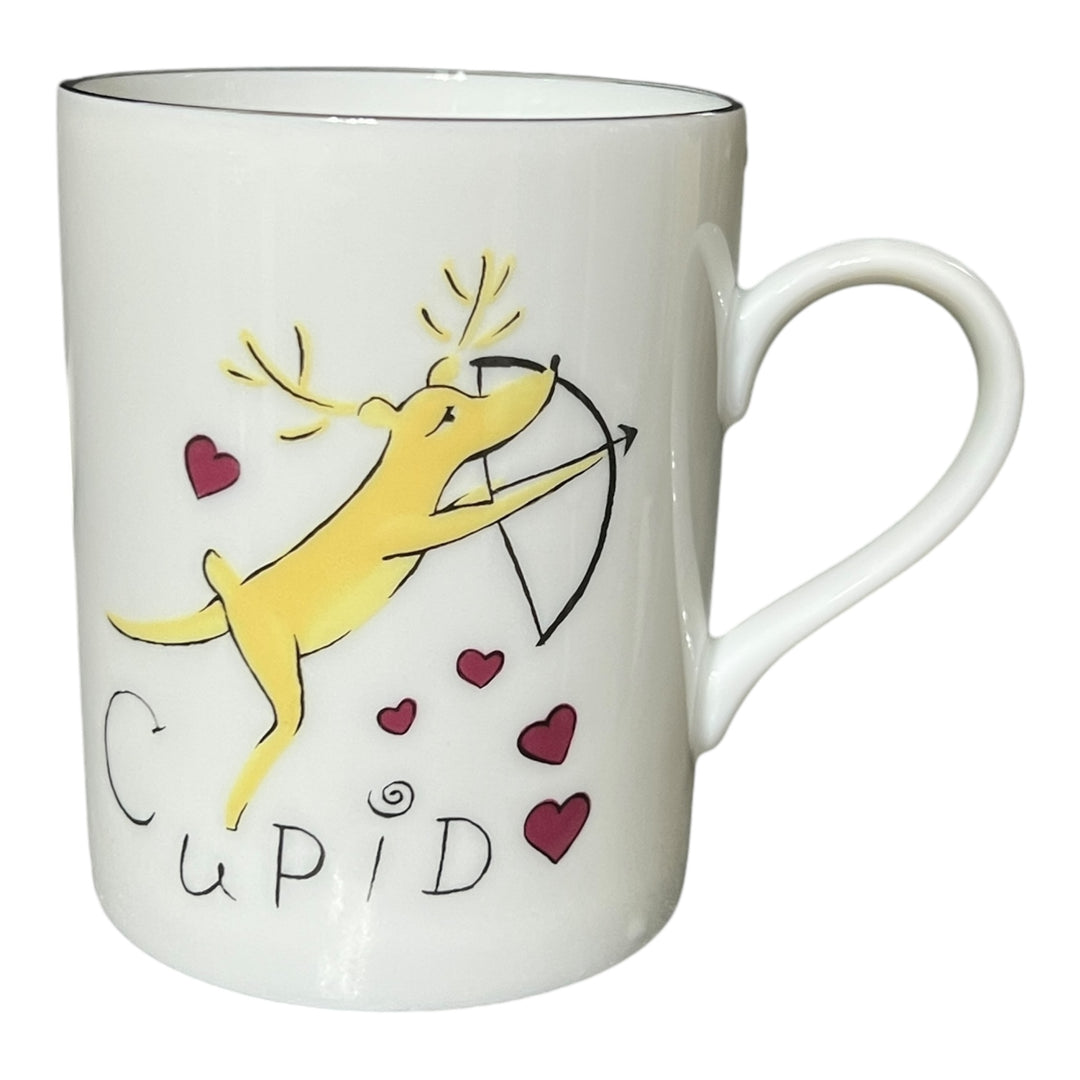 Pottery Barn Reindeer Mug - Cupid