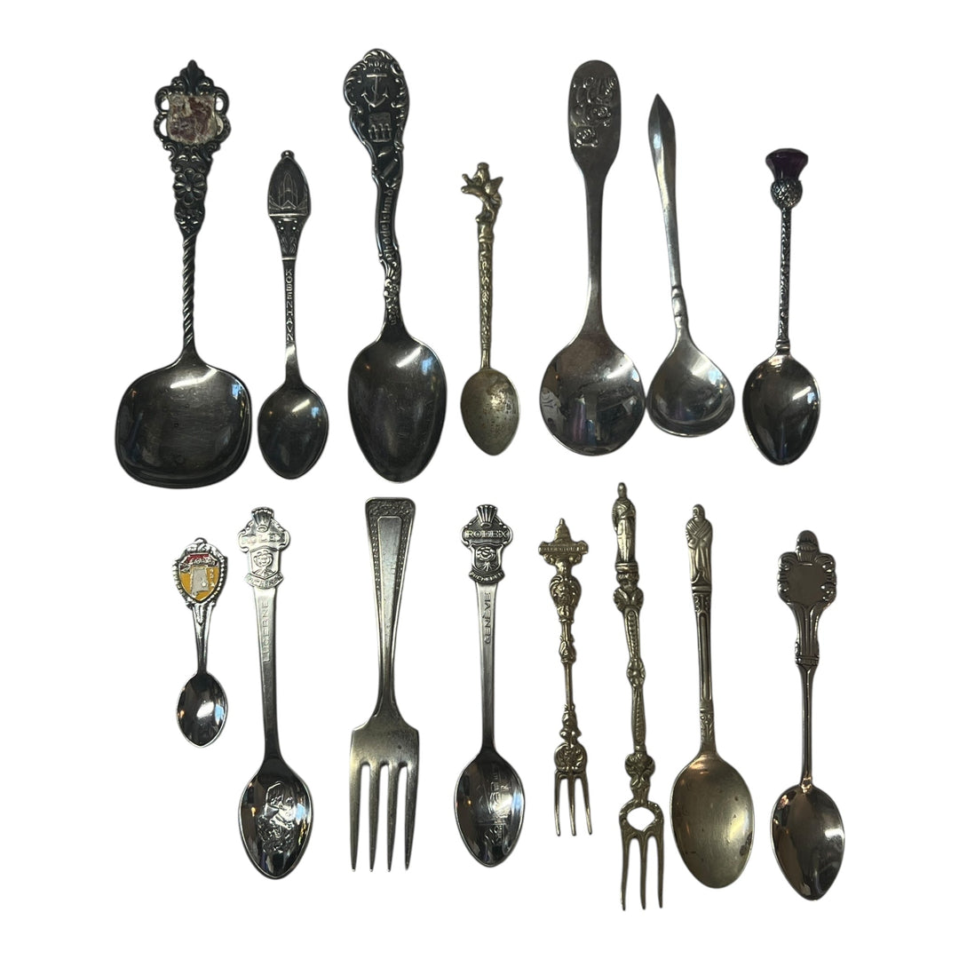 Souvenir Spoon / Fork Lot of 15