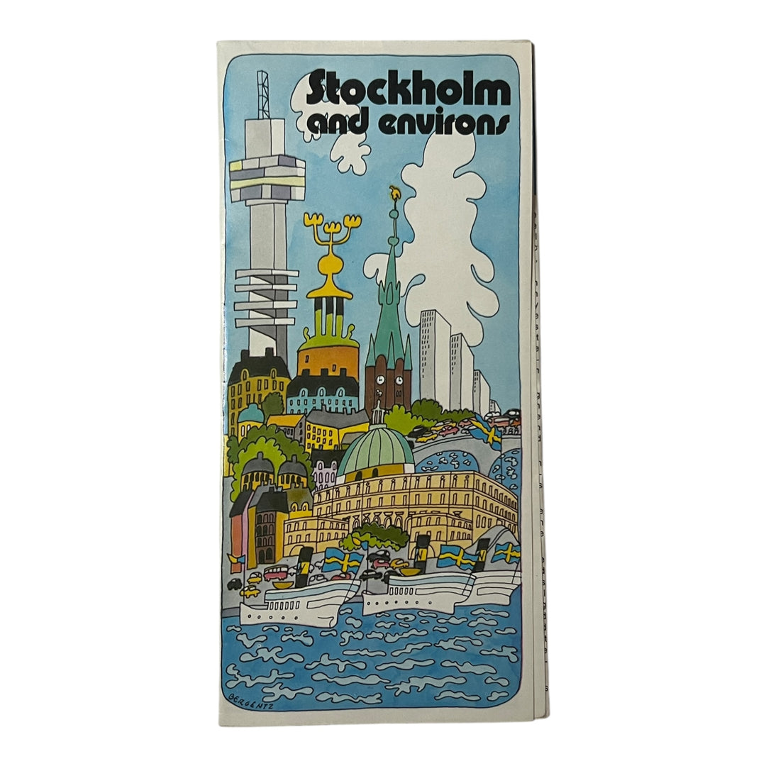 Map - Stockholm and Enviros / Travel Brochure