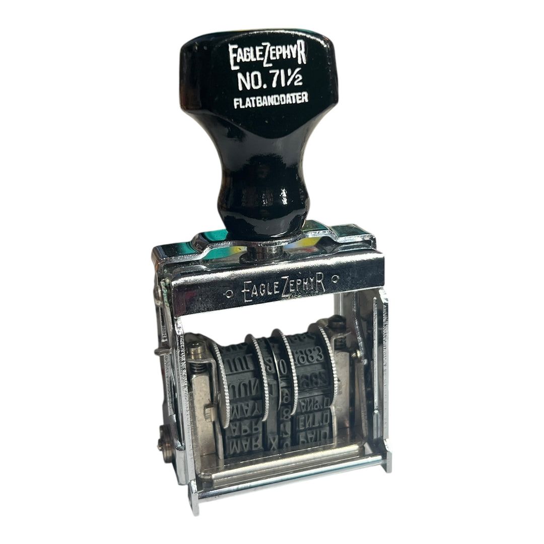 Vintage Eagle Zephyr Stamp No.71 1/2 Flat Band Dater