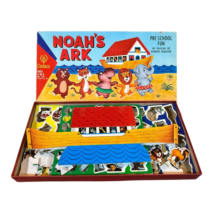 Vintage Mr. Fun Cadaco 179 Noah's Ark Pre-School Board Game 1967