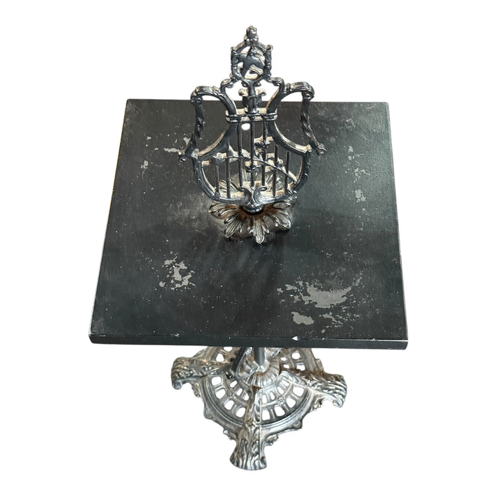 Vintage Smoking / Side Slate Top Side Table