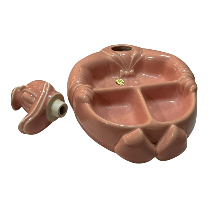 Vintage Baby Food Warmer Divided Dish 3 Sections 1940’s