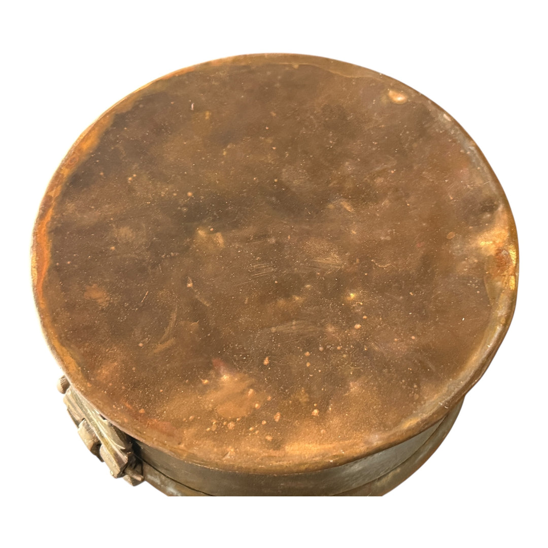 Antique Indian Brass Chapati Box