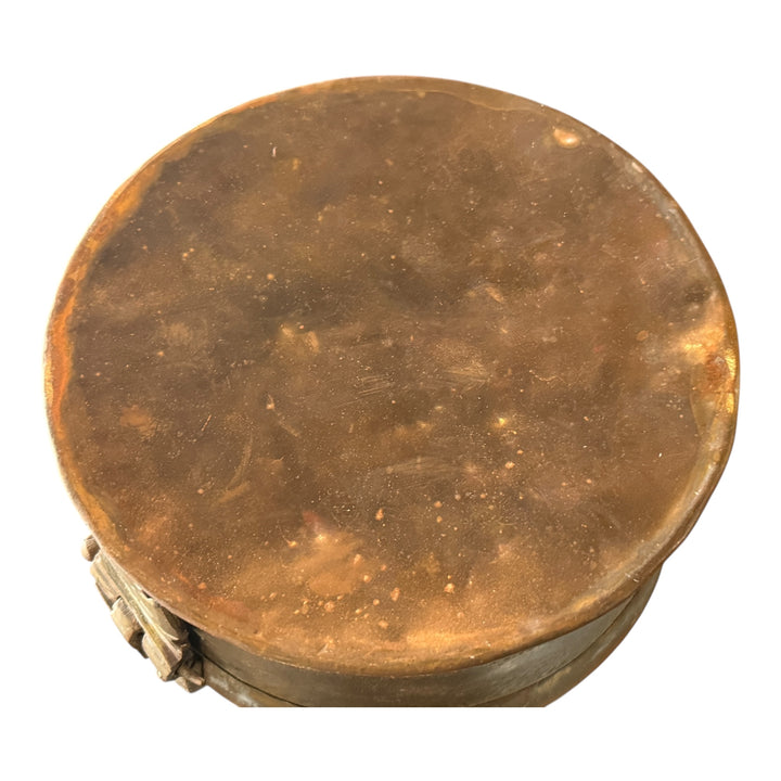 Antique Indian Brass Chapati Box