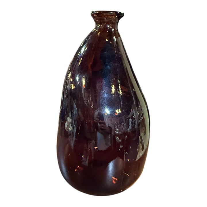 Amber Glass Demijohn Bottle