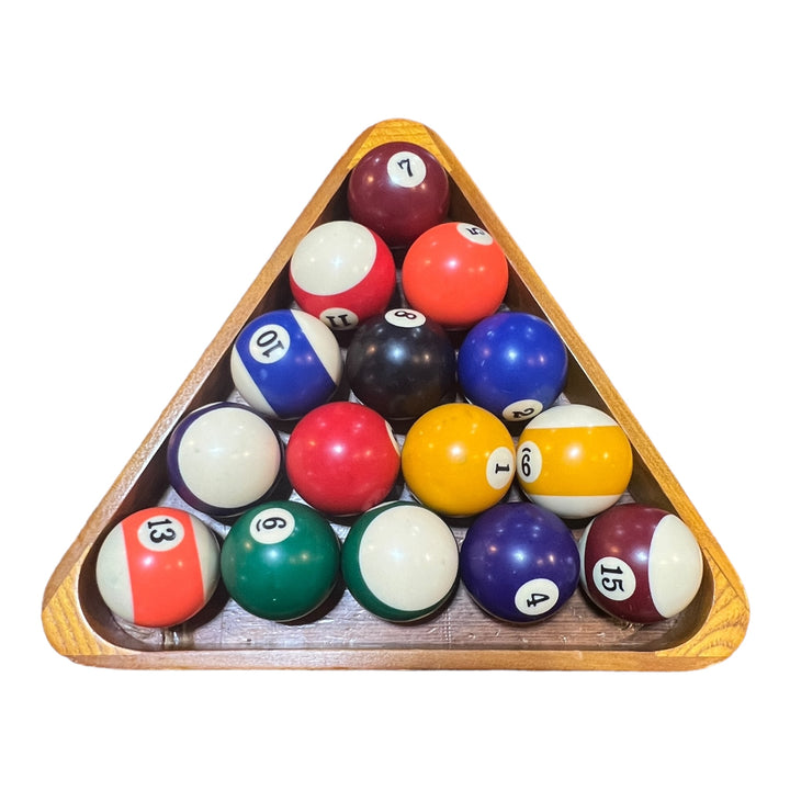 Billiard Ball Set with Rack