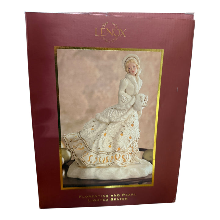 Lenox Florentine And Pearl Lighted Skater Figurine