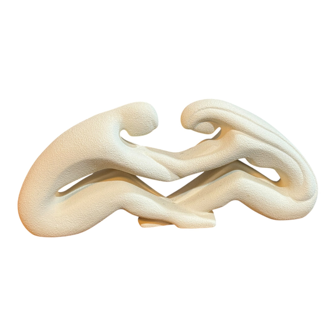 Royal Haeger Pottery Loving Couple Sandstone Sculpture Vintage Statue