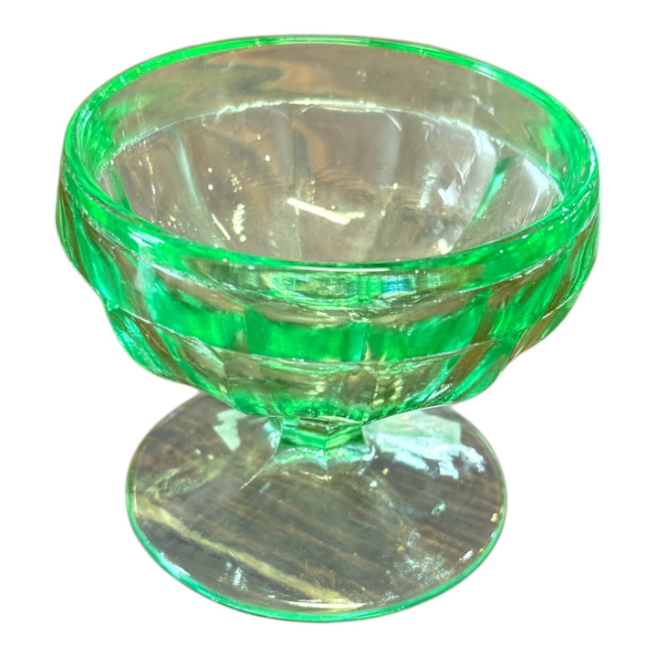 Vintage Uranium Glass Sorbet Cup
