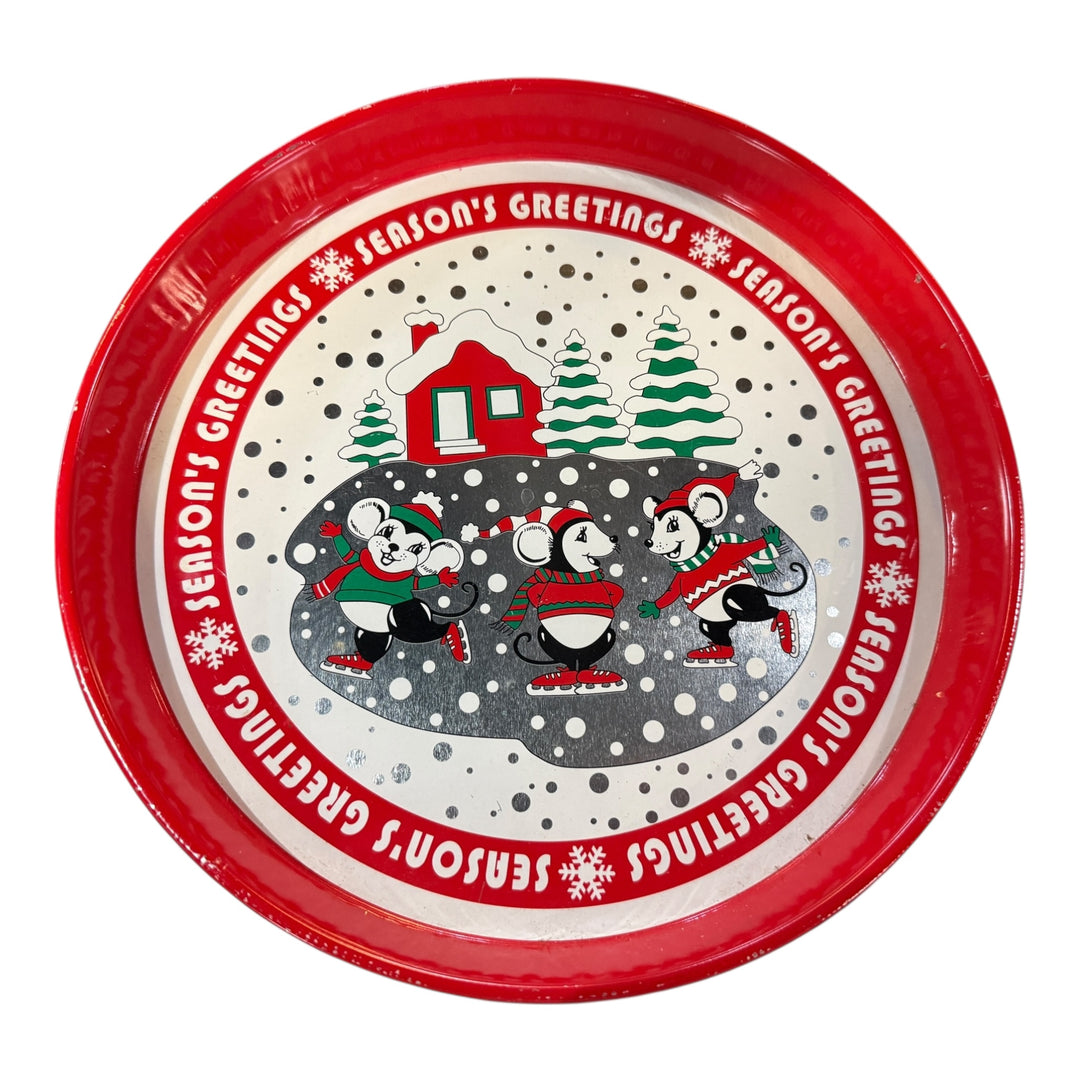Christmas Tray Season's Greetings