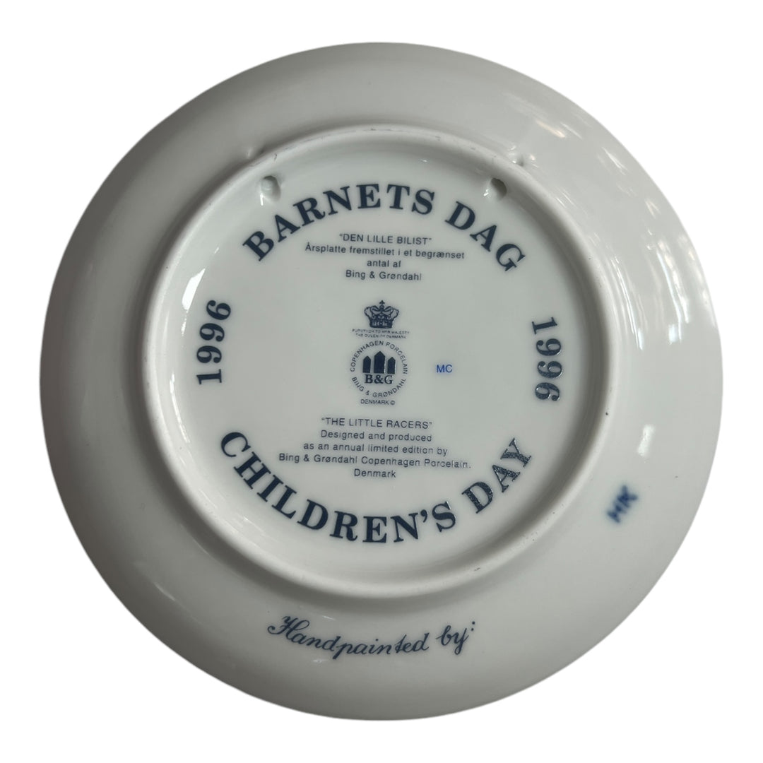 Bing & Grondahl Children's Day Plate - 1996 The Little Racers