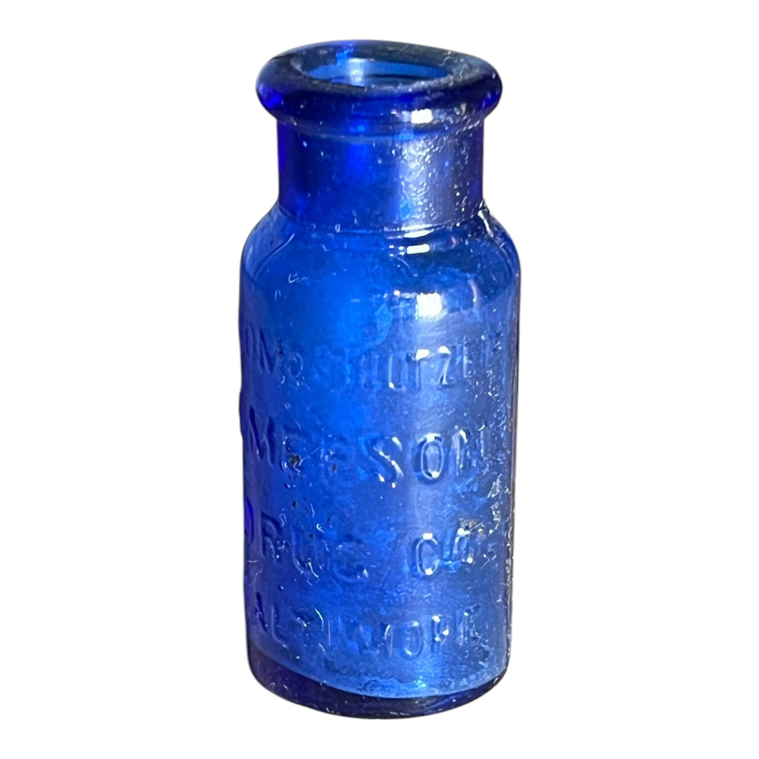 Vintage Emerson Drugs Cobalt Bottle