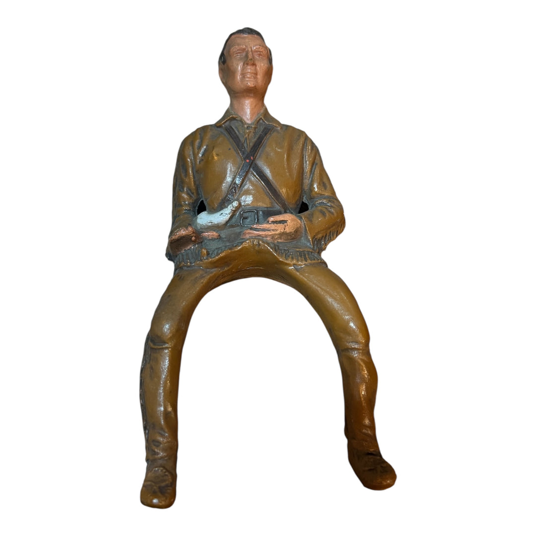 Original Hartland Davey Crocket 1950s Sitting Figure No Hat / Guns