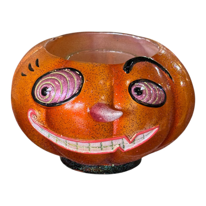 Whimsical Pumpkin Candle Holder