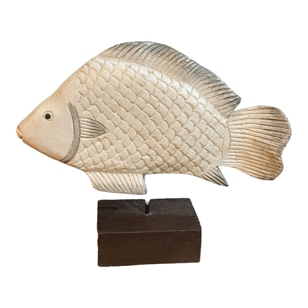 Wooden Tabletop Mounted Fish