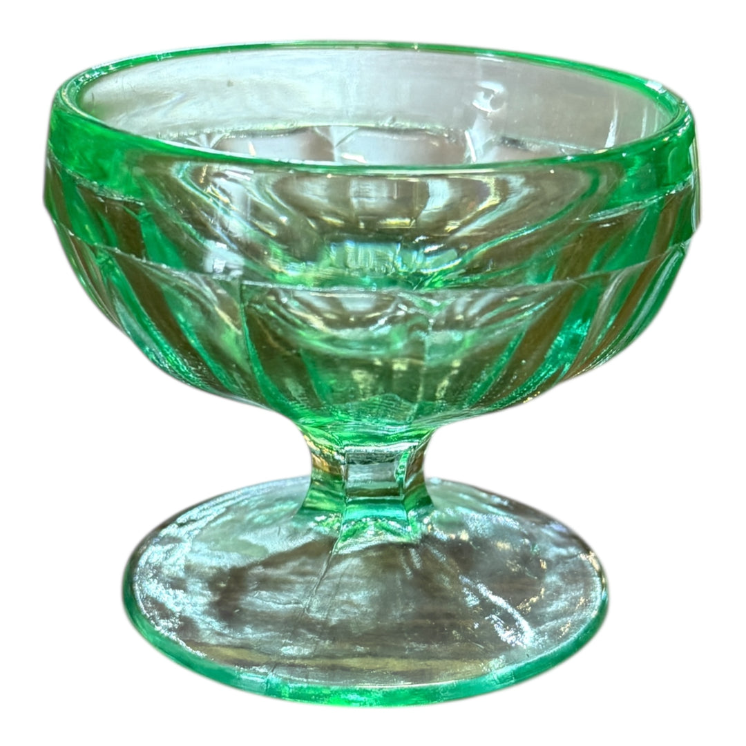 Vintage Uranium Glass Sorbet Cup