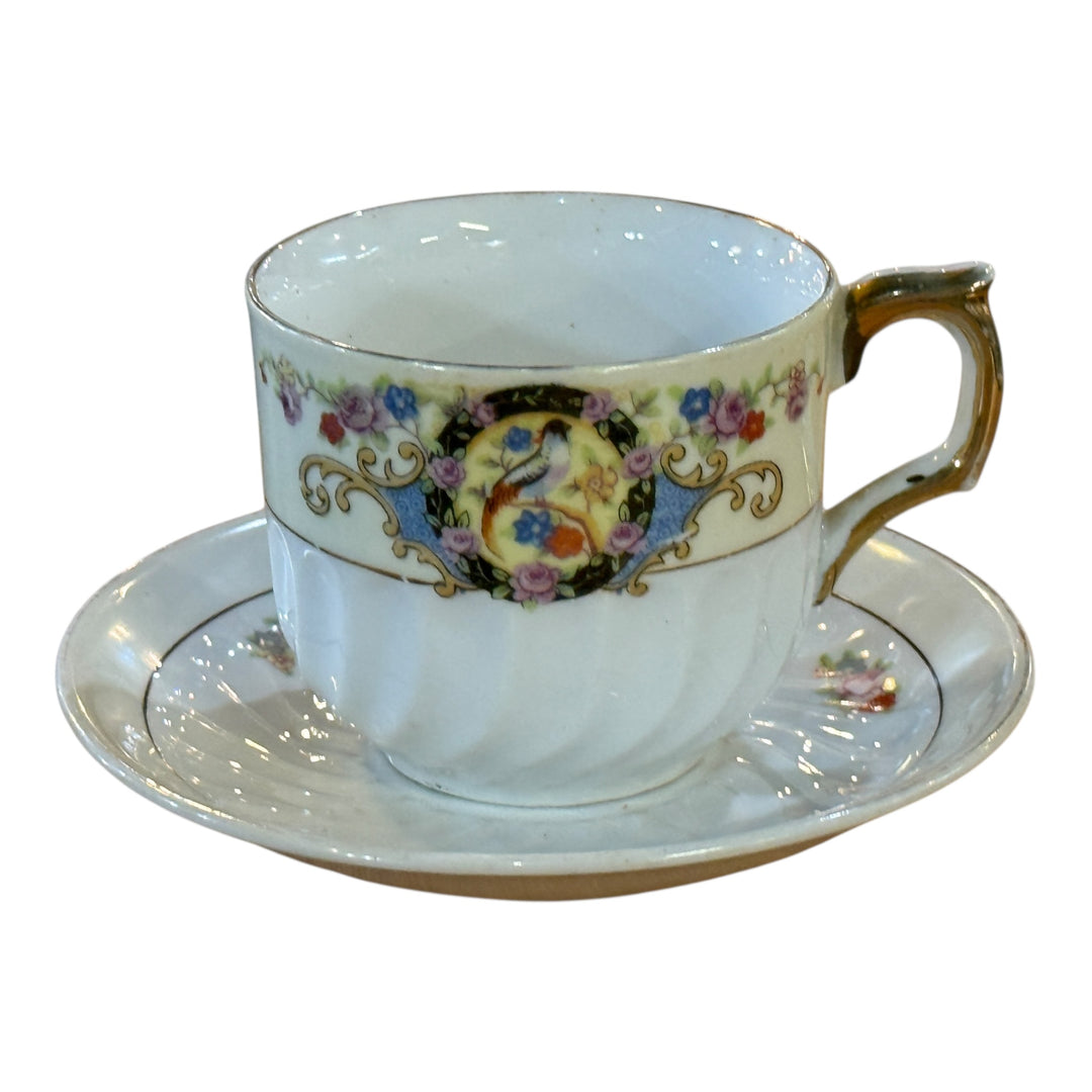 Porcelain Teacup & Saucer Made in Japan