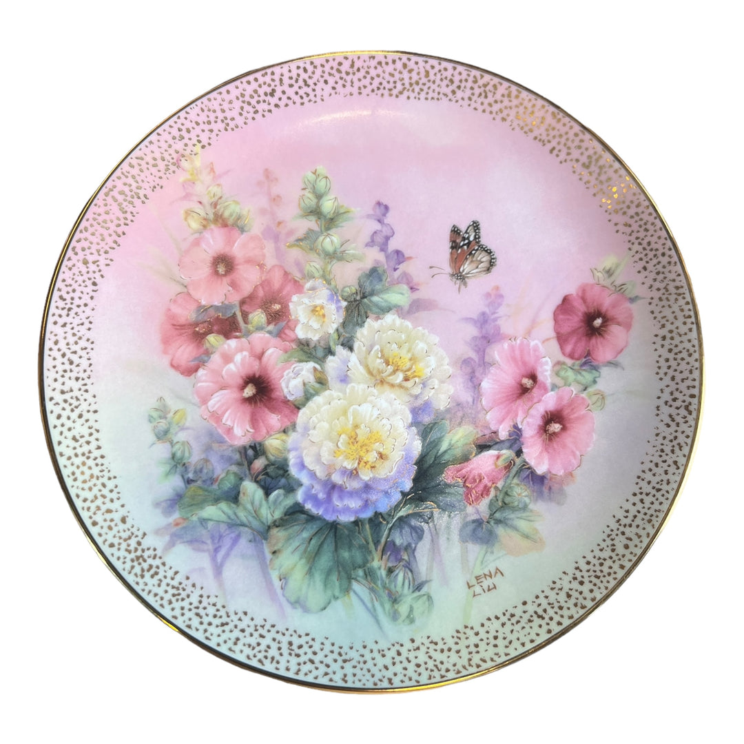 Decorative Plate - Hollyhock March