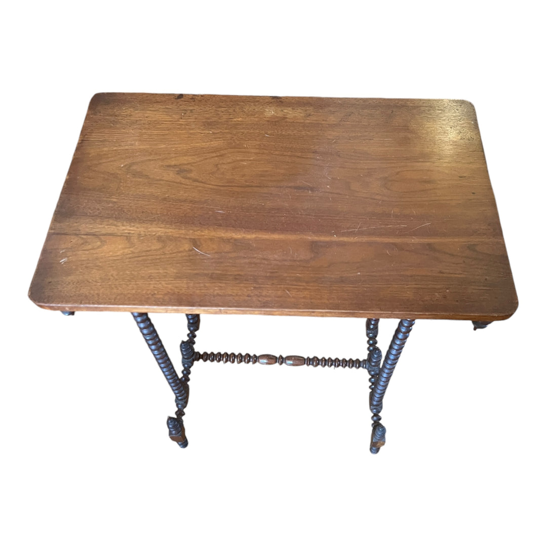 19th Century Mahogany Bobbin Side Table  PICKUP ONLY