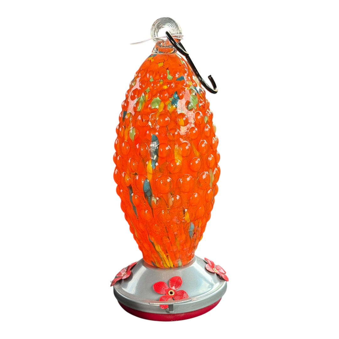 Hanging Glass Hummingbird Feeder