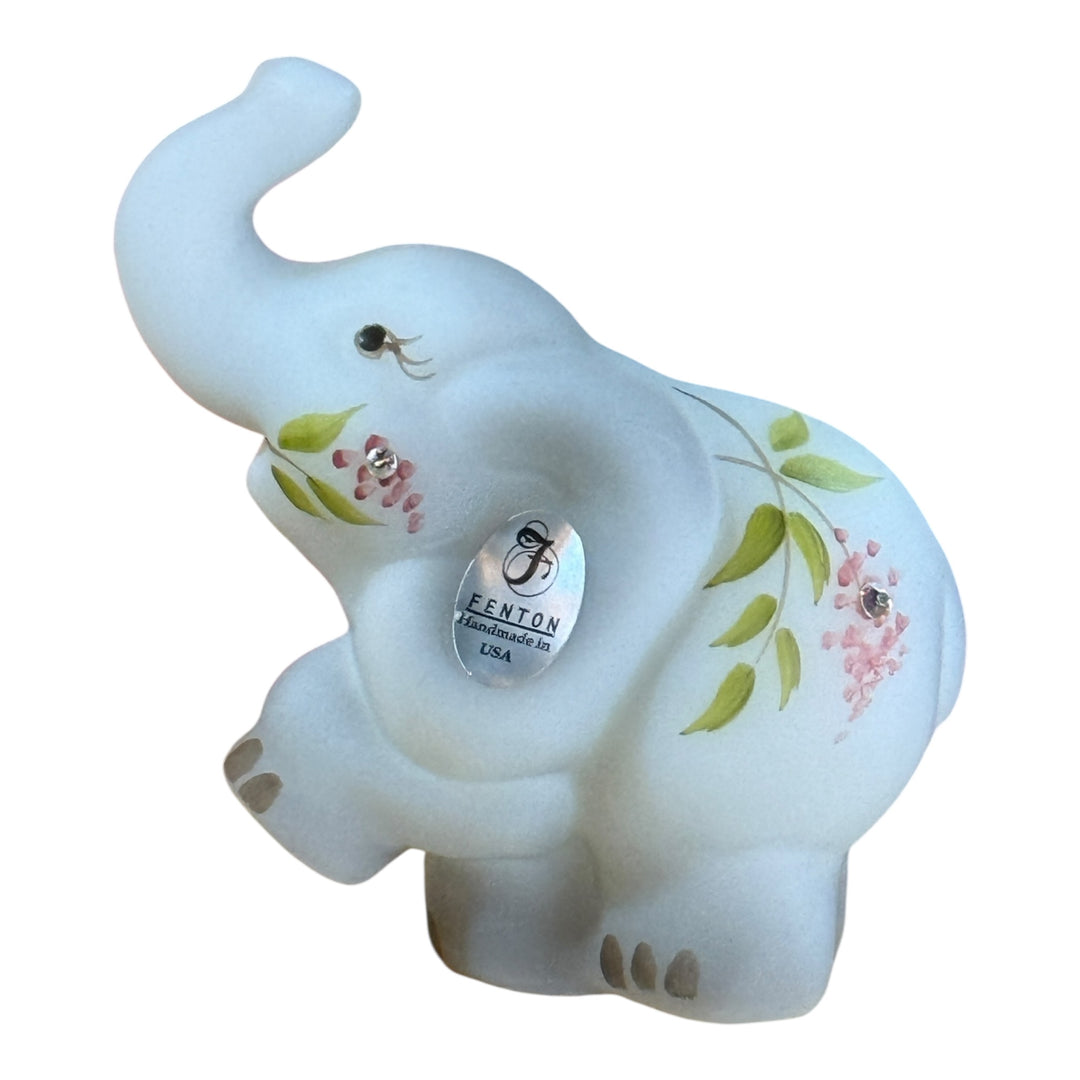 Fenton Elephant Hand Painted and Signed by the Artist