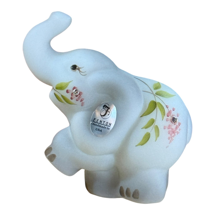 Fenton Elephant Hand Painted and Signed by the Artist