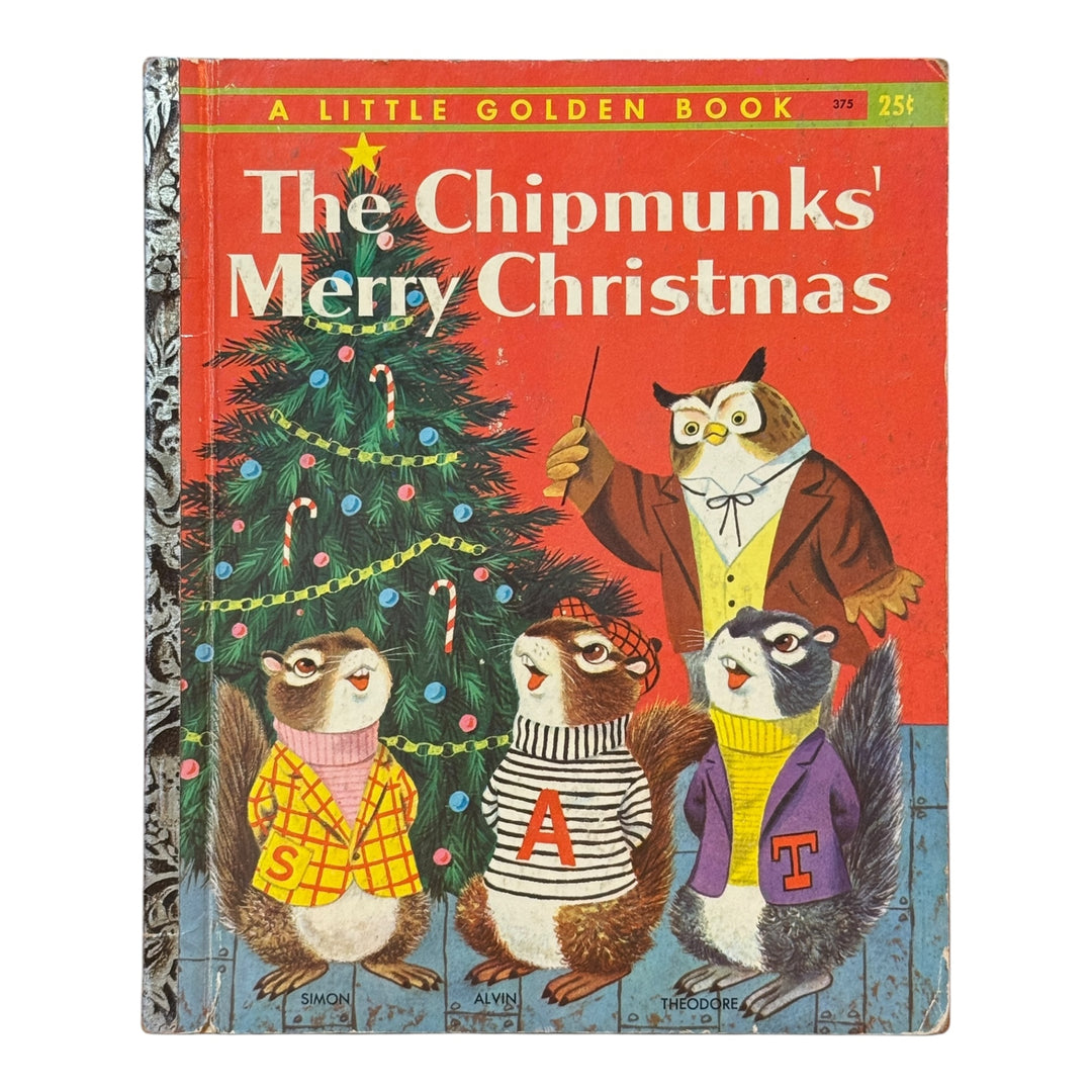 Childrens Book - The Chipmunks Merry Christmas Little Golden Book