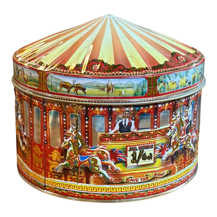 Metal Churchills of London Carousel Cream Toffee Tin