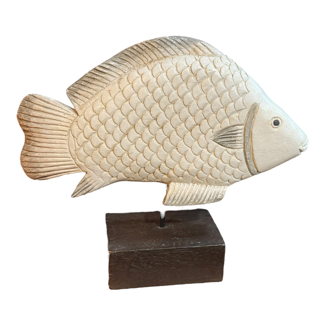 Wooden Tabletop Mounted Fish