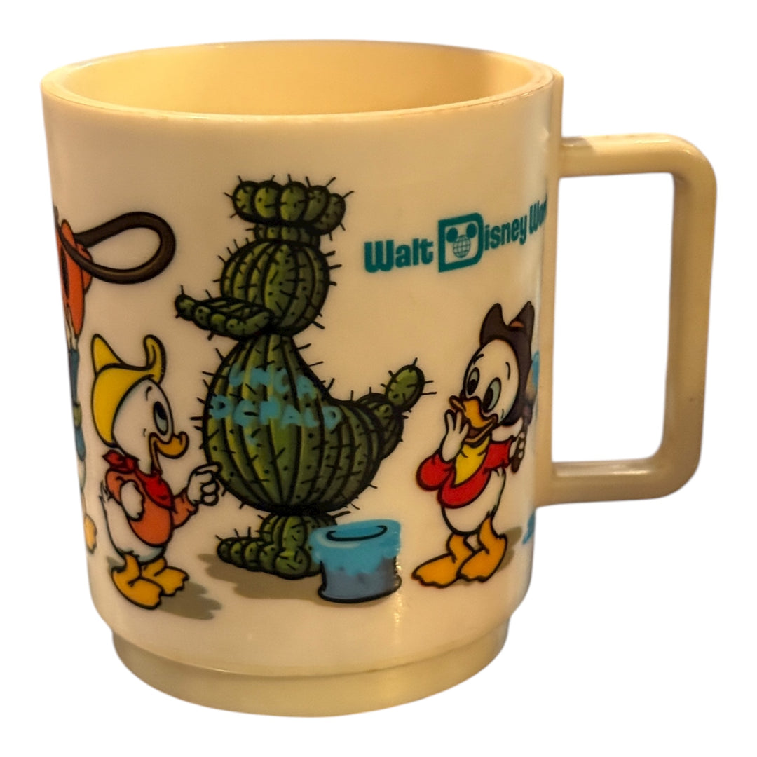 Deka Walt Disney Prod. Donald Duck Daisy Duck Huey Dewey &amp; Louie Souvenir Mug