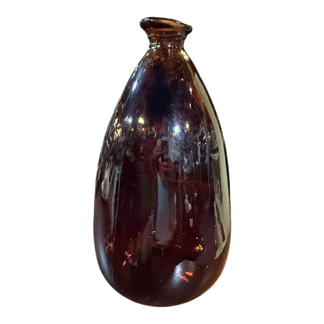Amber Glass Demijohn Bottle