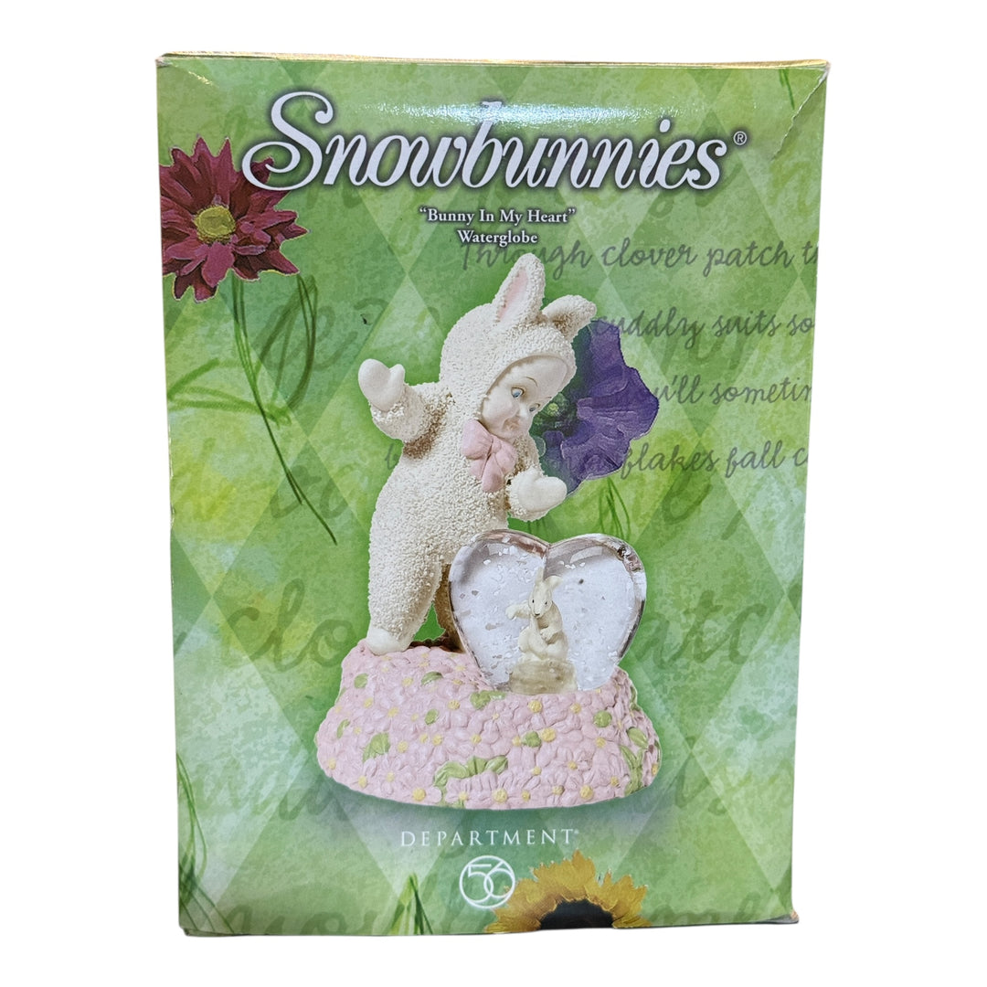 Snowbunnies "Bunny in the Heart" Waterglobe