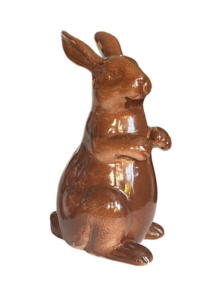 Large Ceramic Chocolate Bunny