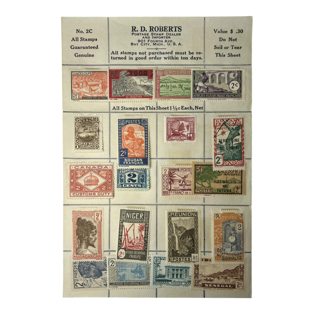 Stamps - R.D. Roberts Page No. 2C